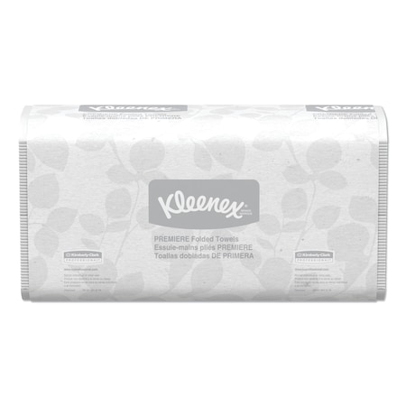 Kleenex Premiere Multifold Paper Towels, 1 Ply, 120 Sheets, 124 ft, White 13254